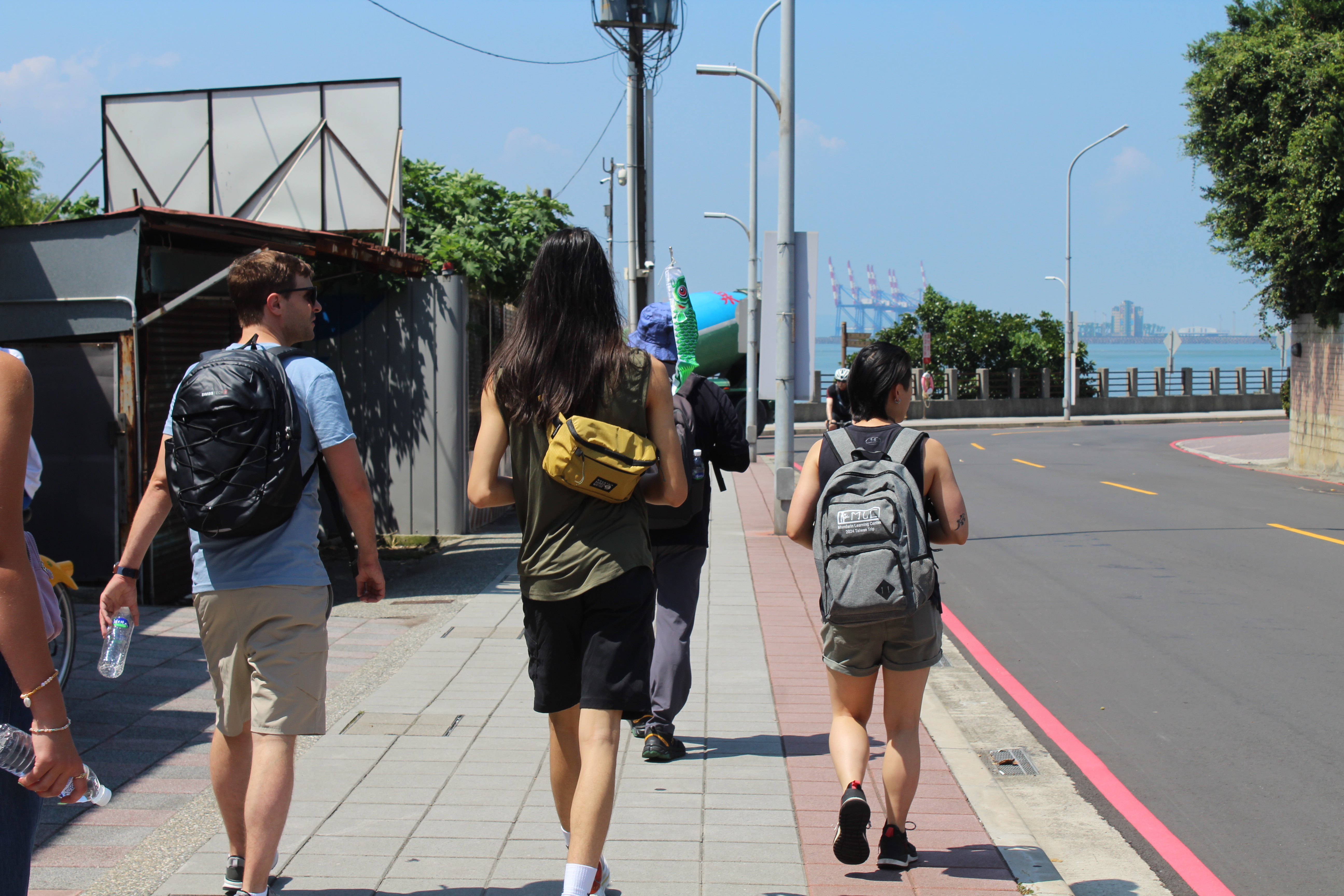 MLC students exploring a coastal area in Taiwan